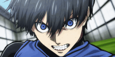 Close Up Person With Blue Eyes And Black Hair GIF