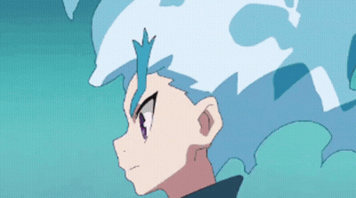 Close Up Person With Blue Hair GIF