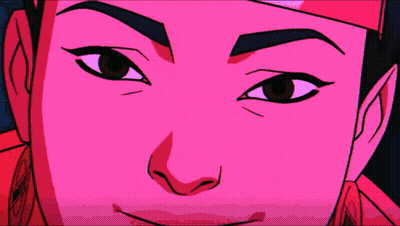 Close Up Person With Blue Stripe Sunglasses GIF