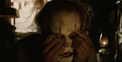 Close Up Person With Clown Mask GIF
