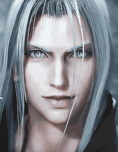 Close Up Person With Gray Hair And Blue Eyes GIF