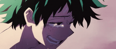 Close Up Person With Green Hair Crying GIF