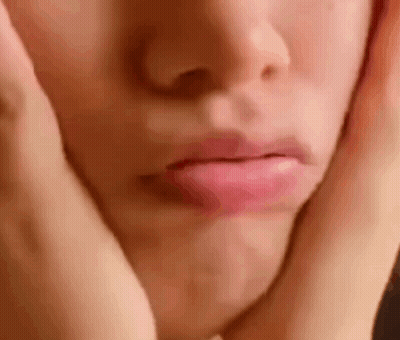 Close Up Person With Hands On Chin GIF