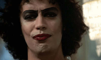 Close-Up Person With Makeup And Red Lips GIF