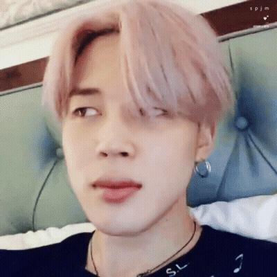 Close Up Person With Pink Hair And Black Shirt GIF