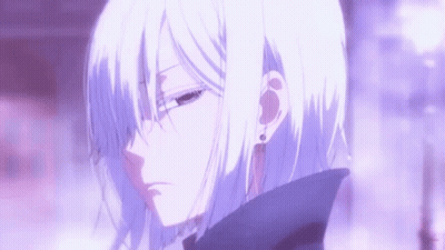 Close Up Person With White Hair And Earrings GIF