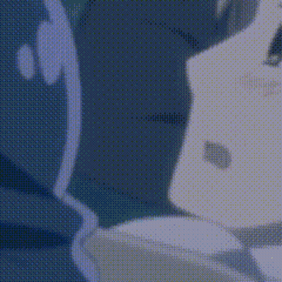 Close Up Pixelated Person GIF