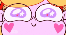 Close Up Princess Star Butterfly Face Blushing GIF
