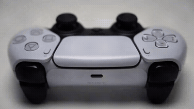 Close Up PS5 Controller With USB Port GIF