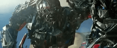 Close Up Robot With Helmet GIF