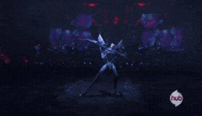 Close Up Robot With Red Eyes And Hub GIF
