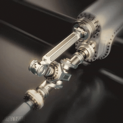 Close Up Robotic Arm Saying Carethwashere GIF