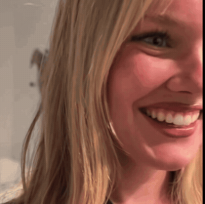 Close-Up Shocked Face GIF
