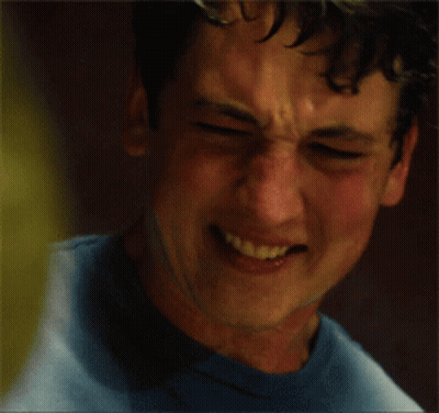Close-Up Smiling Man Eyes Closed GIF