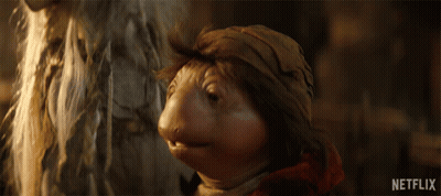 Close Up Stuffed Animal With Netflix Logo GIF