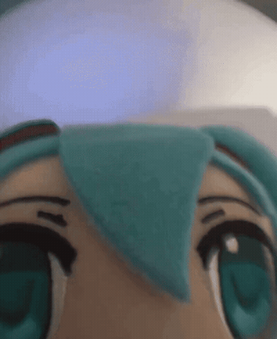 Close Up Stuffed Anime Character Eyes GIF