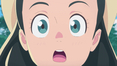Close Up Surprised Cartoon Girl GIF