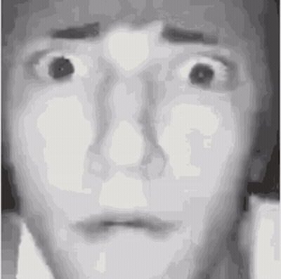 Close Up Surprised Face GIF