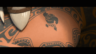 Close Up Tattoo On Back GIF