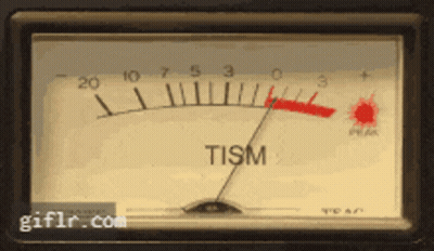 Close-Up Tism Gauge With Red Arrow Pointing Right