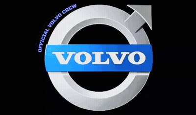Close Up Volvo Logo On Car Grille GIF