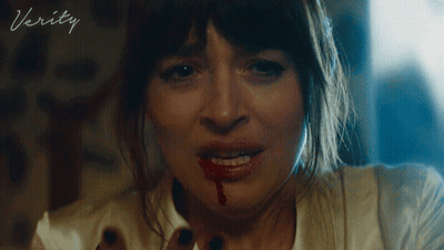 Close Up Woman Blood Coming Out Of Mouth GIF
