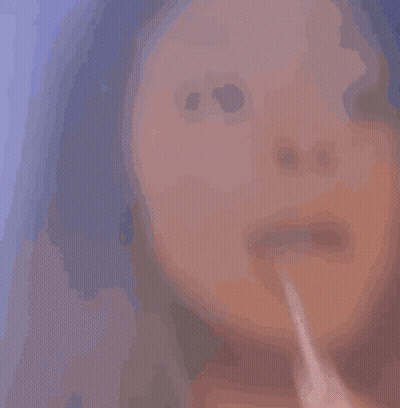 Close Up Woman Brushing Teeth GIF