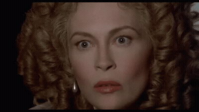 Close Up Woman Curly Hair Making Face GIF