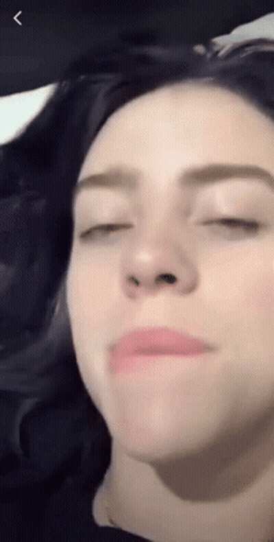 Close Up Woman Eyes Closed GIF