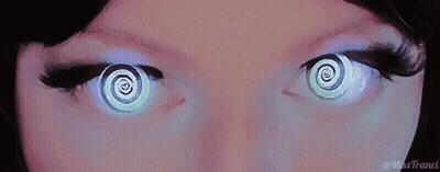 Close Up Woman Eyes With Spiral GIF