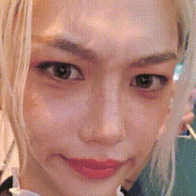 Close Up Woman Face Polka Dot Pattern GIF