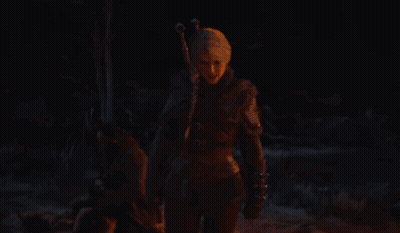 Close Up Woman Face Red Background GIF