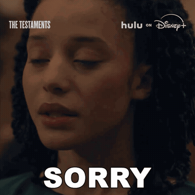 Close Up Woman Face Saying Sorry GIF