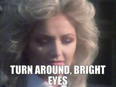 Close Up Woman Face Saying Turn Around Bright Eyes GIF