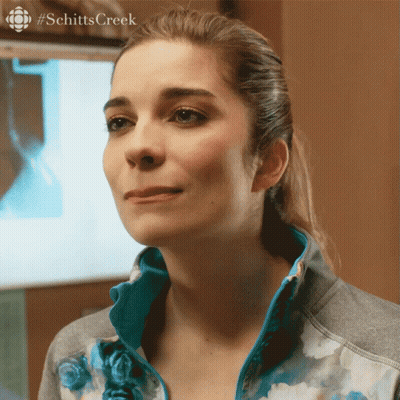 Close Up Woman Face Schitts Creek GIF