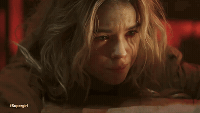 Close Up Woman Face Supergirl GIF