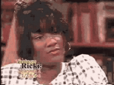 Close-Up Woman Face Vintage Rick's GIF