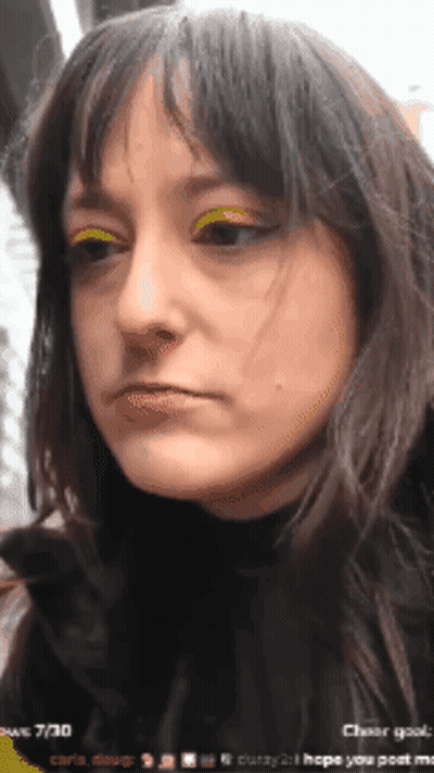 Close-Up Woman Face With Cheer Goal GIF
