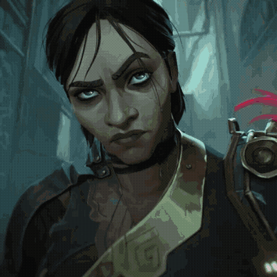 Close Up Woman Face With Letter G On Shoulder GIF