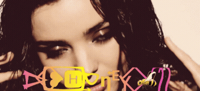 Close Up Woman Face With Letters X And Y GIF