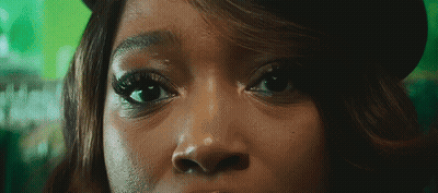 Close-Up Woman Face With Long Eyelashes GIF