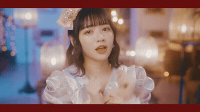 Close Up Woman Face With Red Border GIF
