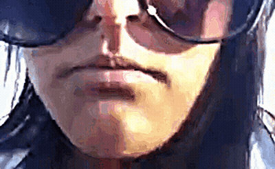 Close Up Woman Face With Sunglasses GIF