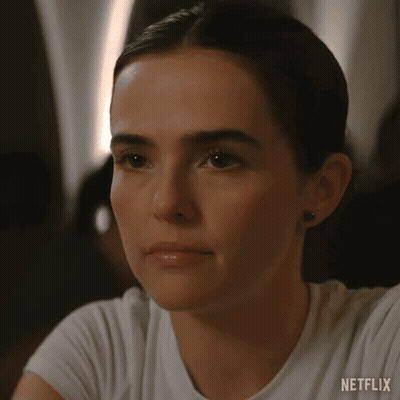 Close Up Woman In White T-Shirt GIF