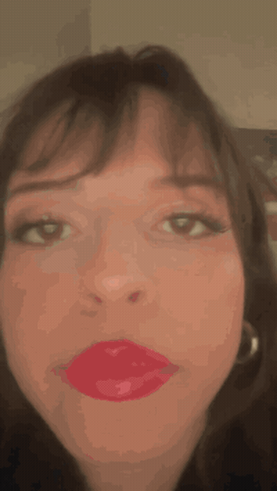 Close Up Woman Red Lipstick GIF
