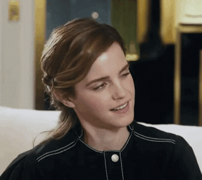 Close Up Woman's Face In Black Shirt GIF