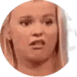 Close Up Woman's Face In Circle Sticker