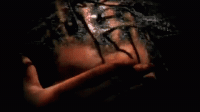 Close Up Woman's Face Shadow GIF