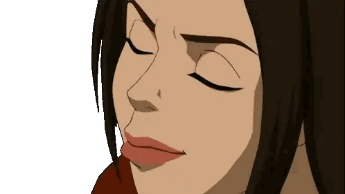 Close Up Woman's Face With Closed Eyes Sticker