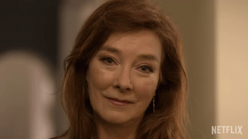 Close Up Woman's Face With Netflix GIF